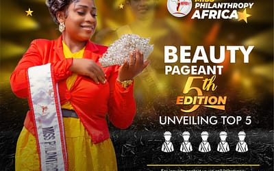Unveiling Top 5, Miss Philanthropy Africa Beauty Pageant, 2024.
